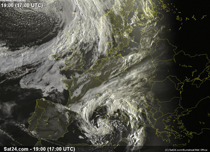 Ex-tropical storm Christine in med